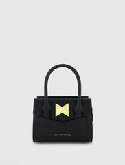 Small Leather Tote Bag With Gold Hardware - FINAL SALE