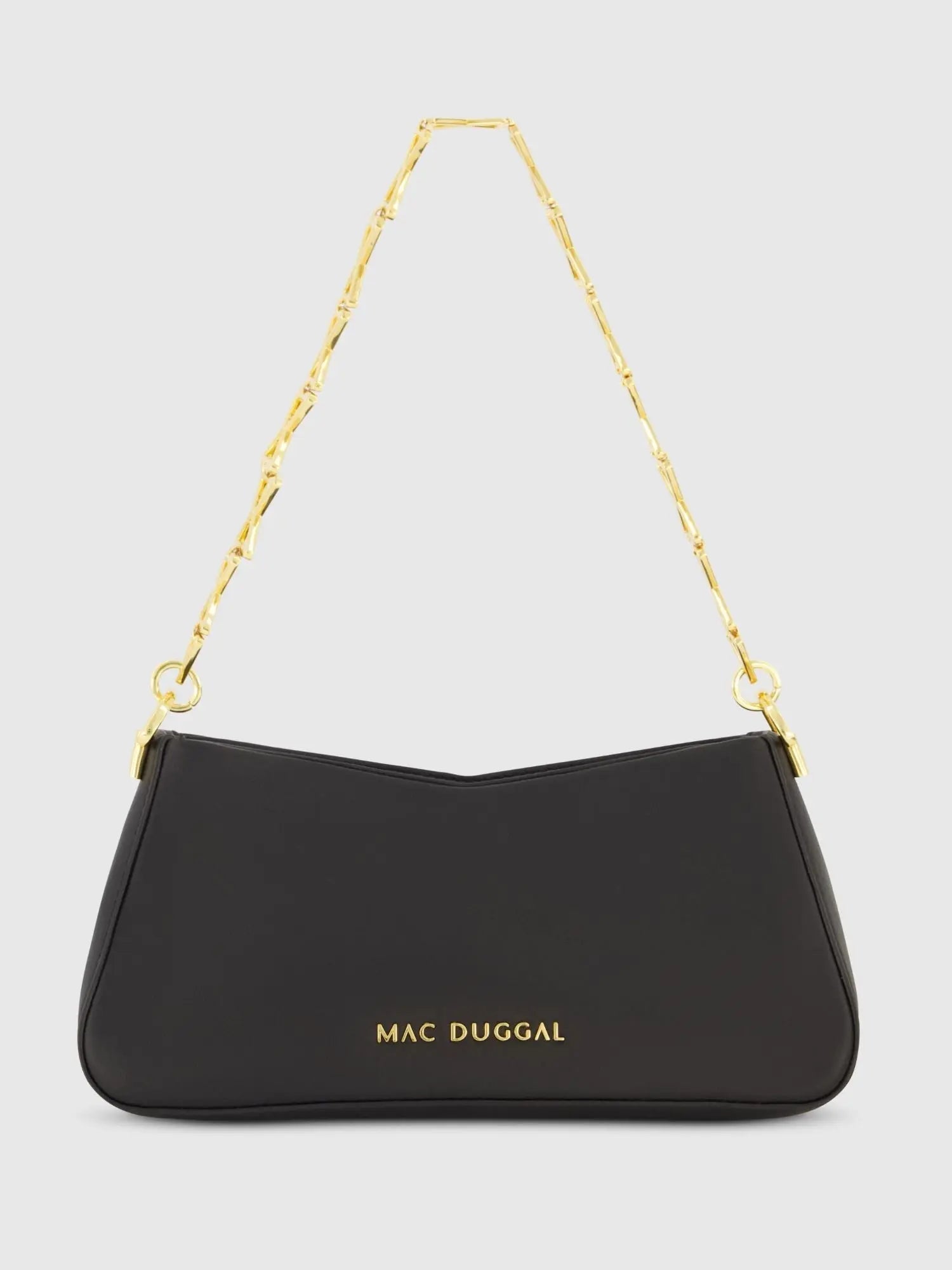 Small Gold Strap Nappa Leather Shoulder Bag